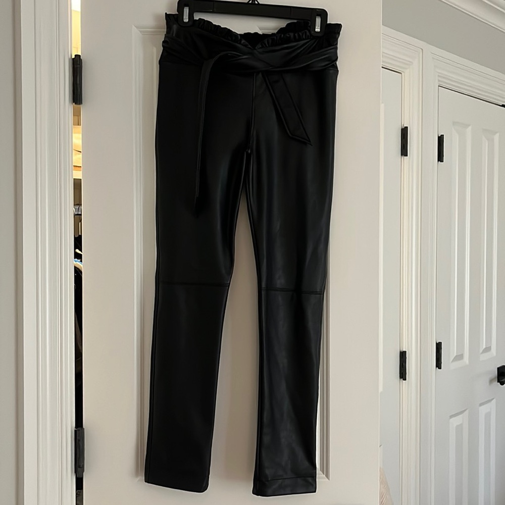David Lerner Leather Leggings
